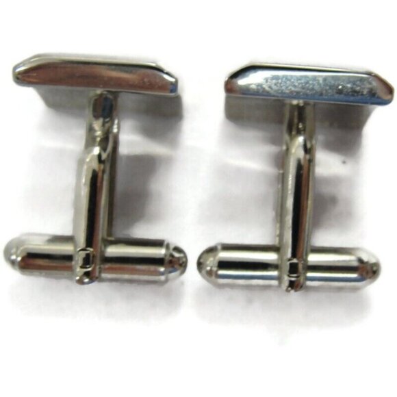 Croft & Barrow Cufflinks Silver Tone Wedding Tux Vintage IOB - Picture 15 of 16